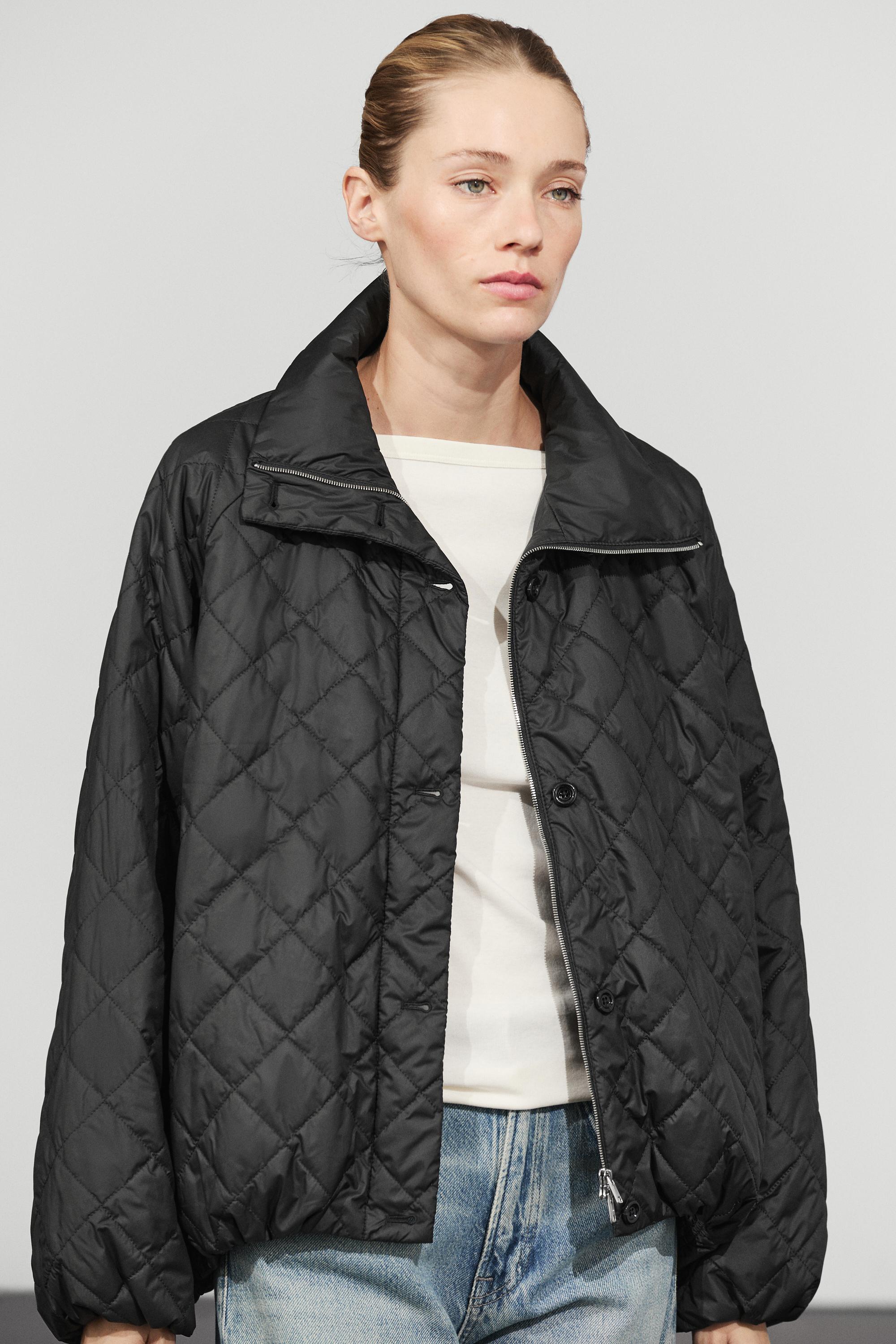 Veste bomber matelassée col montant